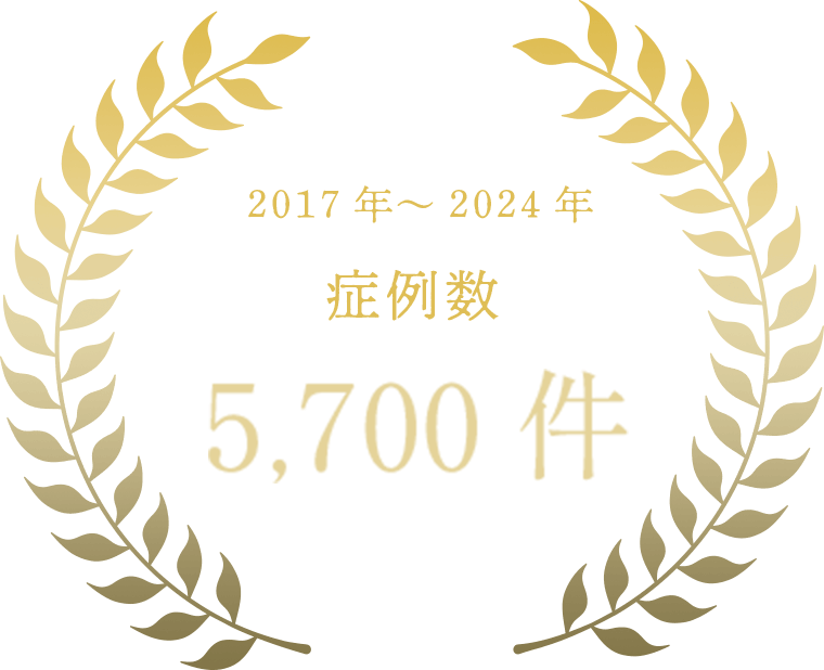 2017年~2024年 症例数5,700件